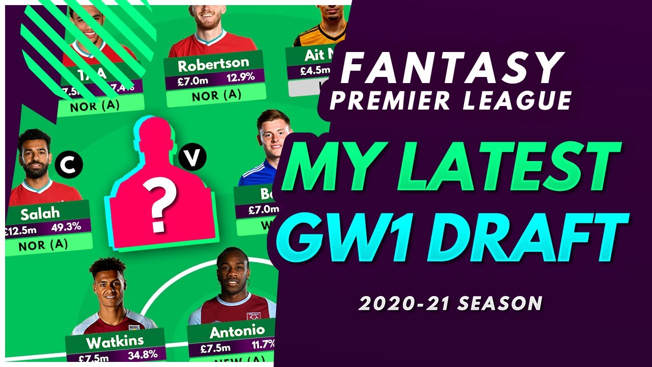 FPL 2021/22: MY LATEST GW1 SQUAD! | My Team Selection and Strategy for Fantasy Premier League