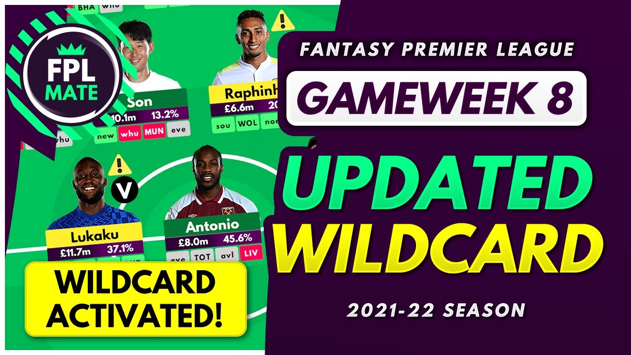 FPL GW8 MY NEW WILDCARD TEAM | Updated Wildcard Template Gameweek 8 Fantasy Premier League 2021-22