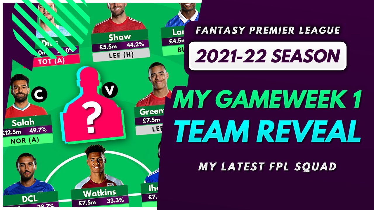 FPL 2021/22: MY GAMEWEEK 1 TEAM REVEAL! | My Squad Selection and Strategy for Fantasy Premier League