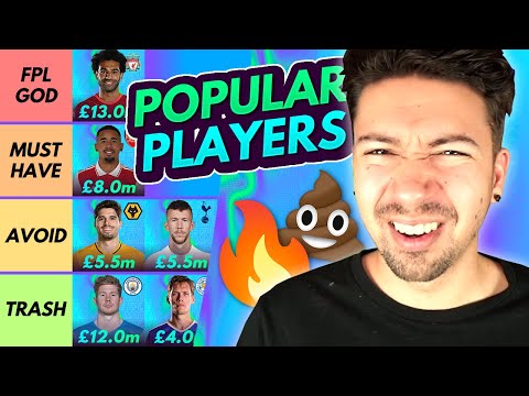 FPL 2022/23 | MOST POPULAR PLAYERS TIER LIST! | Best Players For GW1 Fantasy Premier League Squad