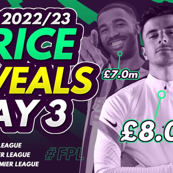 FPL 2022/23 PRICE REVEALS LIVE REACTION DAY 3! | Official Fantasy Premier League Prices