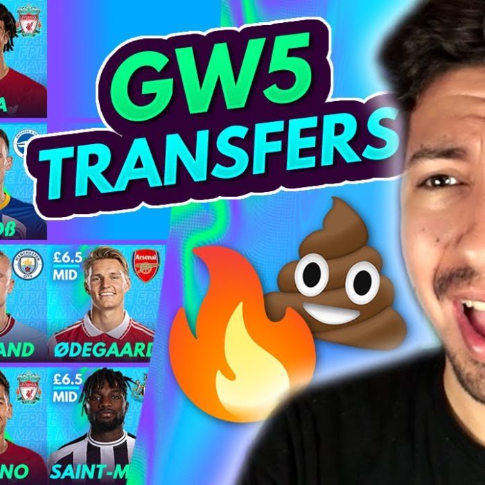 FPL GW5 BEST TRANSFERS! | Transfer Tier List for Gameweek 5 | Fantasy Premier League 2022/23