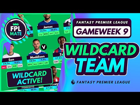 FPL GW9 BEST WILDCARD TEAM! | Wildcard Template for Gameweek 9 Fantasy Premier League 2022-23