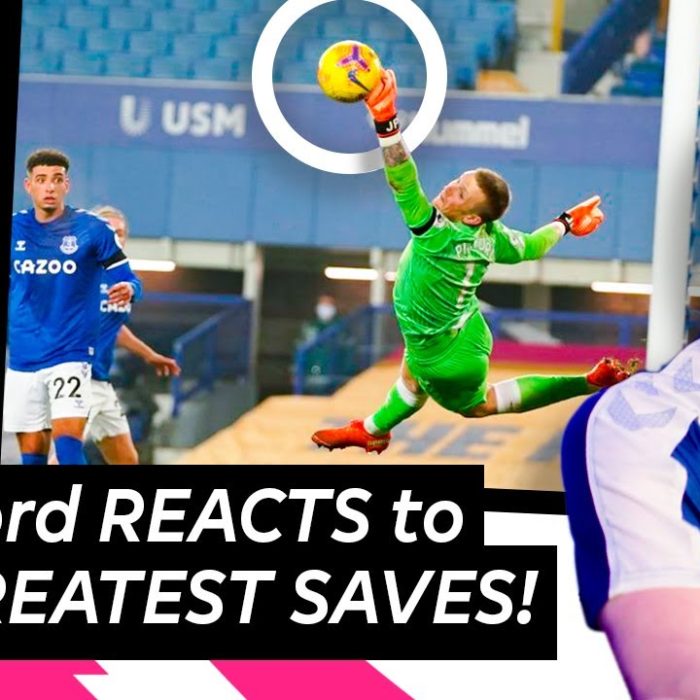 Jordan Pickford REACTS to his GREATEST SAVES | Uncut