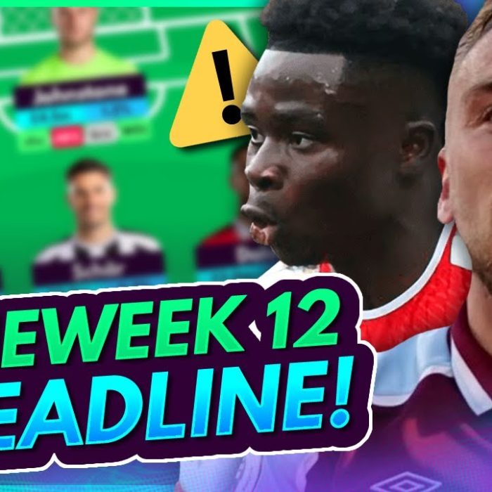 FPL GW12 DEADLINE STREAM! – SAKA WATCH 👀 & TEAM NEWS! | Gameweek 12 Fantasy Premier League 2023/24