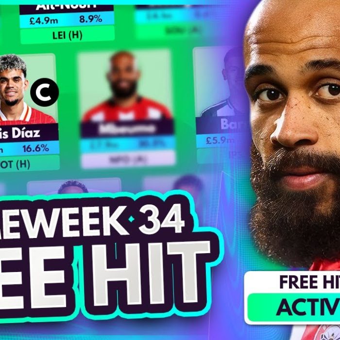 FPL GW34 FREE HIT TEAM! | Best Lineup for Gameweek 34 & Transfer Tips ⭐ | Full Squad & Captain