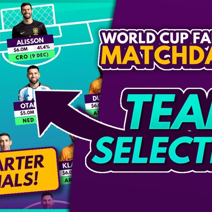 MY WORLD CUP FANTASY MATCHDAY 5 TEAM! | MD5 Quarter Finals Squad World Cup 2022 Fantasy