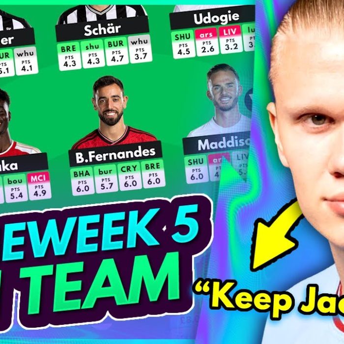 THE BEST POSSIBLE FPL GW5 TEAM ACCORDING TO AI | Gameweek 5 Wildcard 100% Rated! | FPL 2023/24