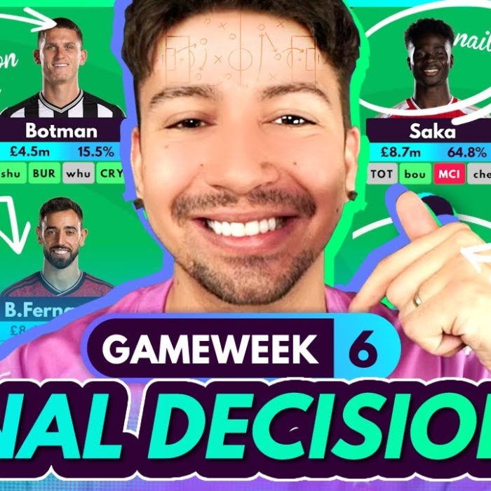 FINAL FPL DECISIONS FOR GW6! Time To Wildcard? New Injury News! | Fantasy Premier League 2023-24