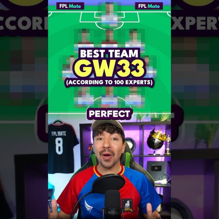 FPL GW33: Expert Free Hit & Bench Boost Perfect Team 🧠✅ #fpl